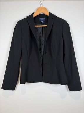 Ann Taylor Black Women's Two-Button Fitted Blazer